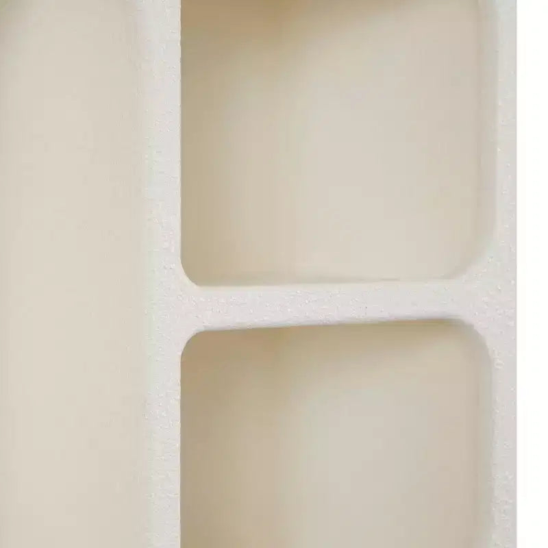 24"x16" Wooden Geometric Arched Wall Shelf with Block Shapes Cream - Olivia & May: Traditional Style, No Assembly, Open Storage