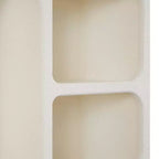 Mensola da parete ad arco geometrica in legno 24"x16" con forme a blocchi crema - Olivia & May: stile tradizionale, nessun assemblaggio, contenitore aperto