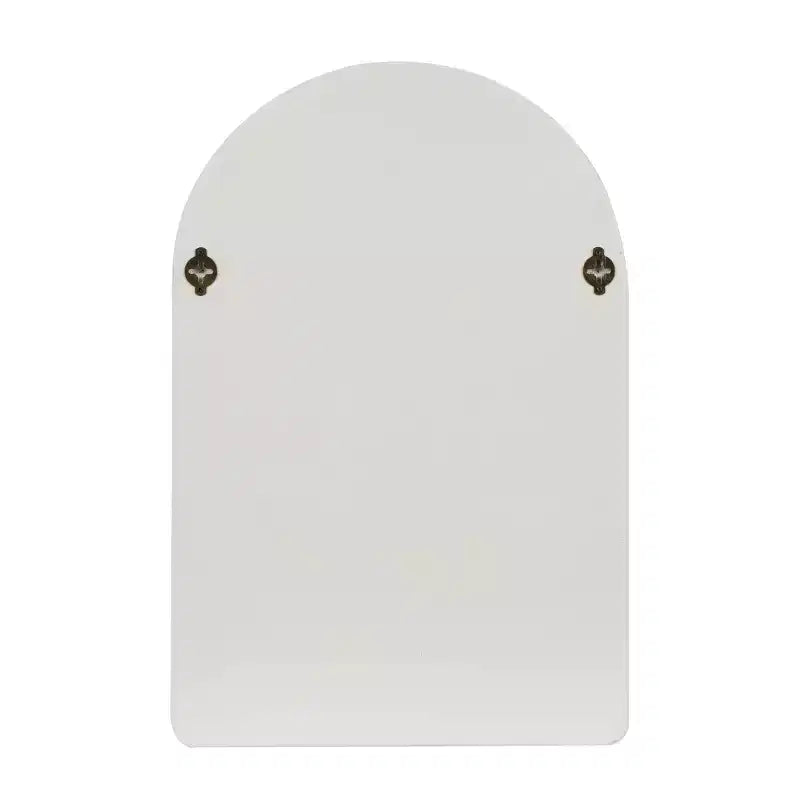 24"x16" Wooden Geometric Arched Wall Shelf with Block Shapes Cream - Olivia & May: Traditional Style, No Assembly, Open Storage