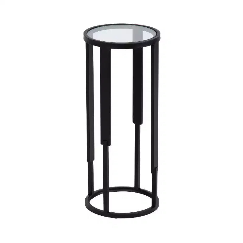  Ravalli Round Drink Table, 9x9x20, Black