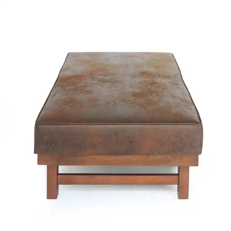 Modern Cocktail Upholstered with Rubberwood Ottoman