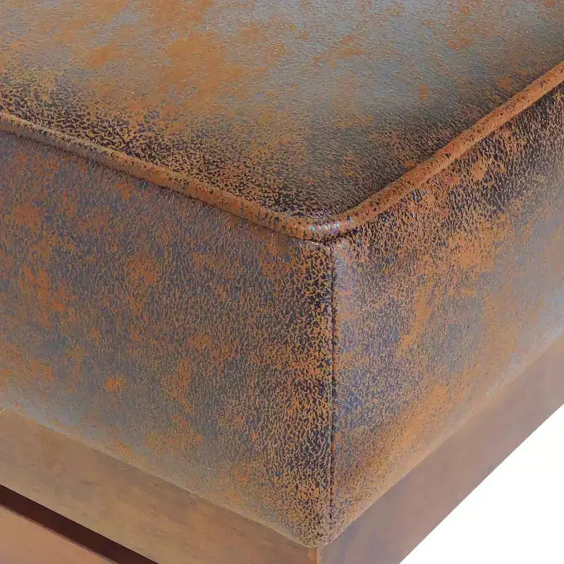Modern Cocktail Upholstered with Rubberwood Ottoman