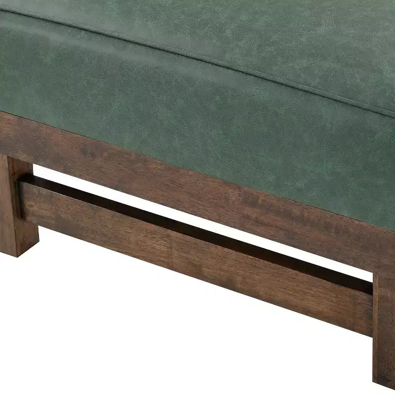 Modern Cocktail Upholstered with Rubberwood Ottoman