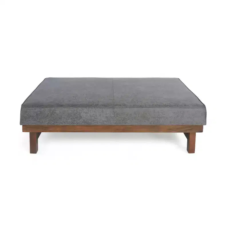 Modern Cocktail Upholstered with Rubberwood Ottoman