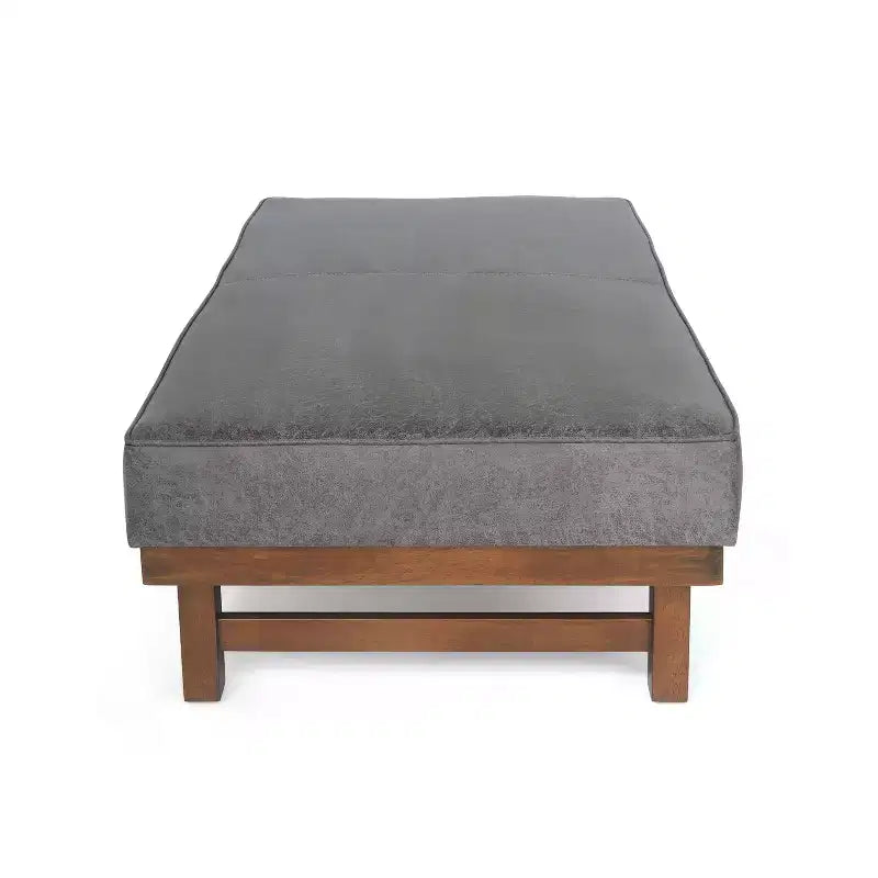 Modern Cocktail Upholstered with Rubberwood Ottoman