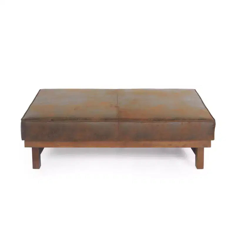 Modern Cocktail Upholstered with Rubberwood Ottoman