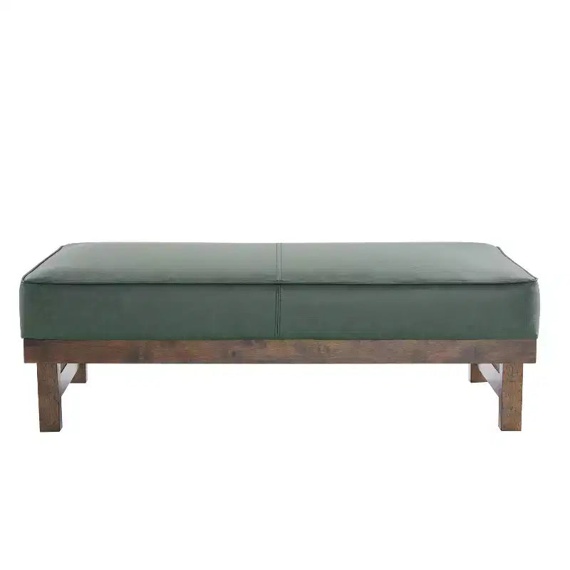 Modern Cocktail Upholstered with Rubberwood Ottoman