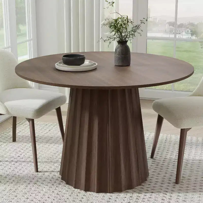 46 Round Solid Wood Dining Table Kitchen Tables
