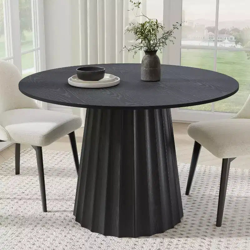 46 Round Solid Wood Dining Table Kitchen Tables