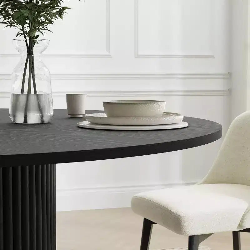 46 Round Solid Wood Dining Table Kitchen Tables
