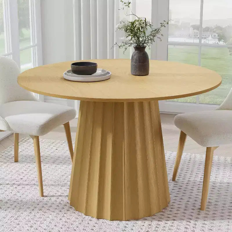 46 Round Solid Wood Dining Table Kitchen Tables