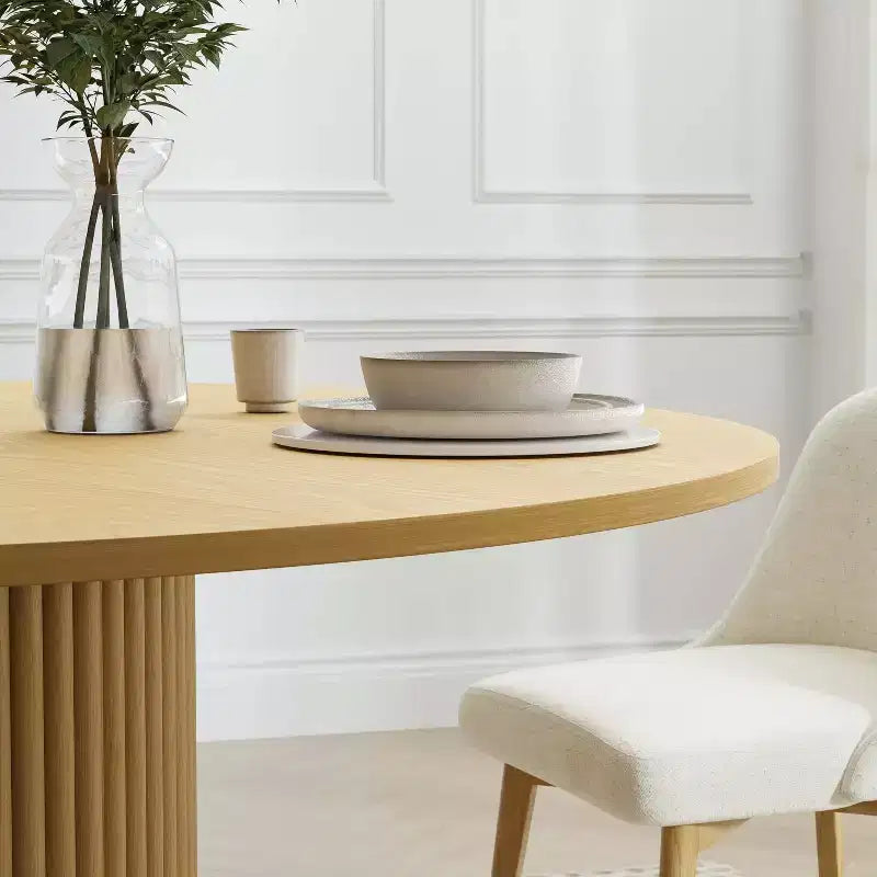 46 Round Solid Wood Dining Table Kitchen Tables