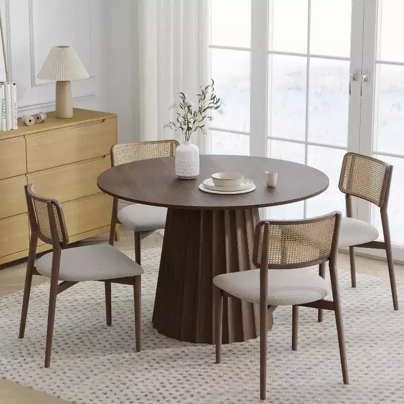 46 Round Solid Wood Dining Table Kitchen Tables