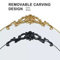  67x24 Aluminum alloy side arched full length mirrorr-With Stand