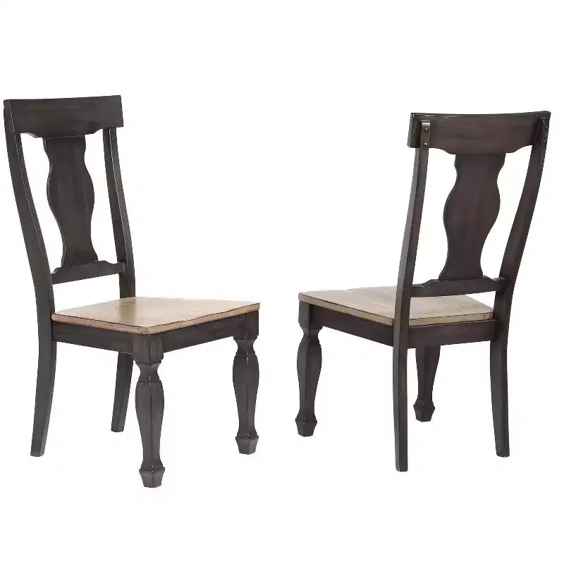  Wood Dining Chair  Set Of 2
