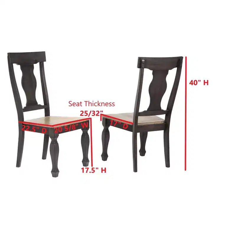 Wood Dining Chair Set Of 2