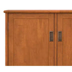 MADIA BUFFET con 3 ANTE in LEGNO MASSELLO, LARGHEZZA 127 cm, RETTANGOLARE, DESIGN MID-CENTURY MODERN