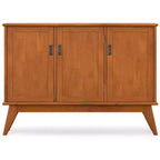 MADIA BUFFET con 3 ANTE in LEGNO MASSELLO, LARGHEZZA 127 cm, RETTANGOLARE, DESIGN MID-CENTURY MODERN