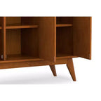 MADIA BUFFET con 3 ANTE in LEGNO MASSELLO, LARGHEZZA 127 cm, RETTANGOLARE, DESIGN MID-CENTURY MODERN
