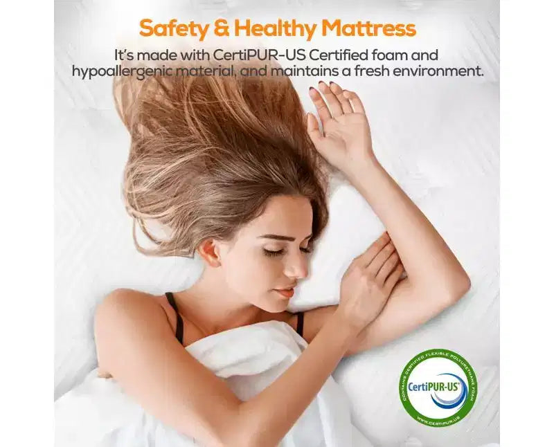 14 Queen Hybrid Mattress in a Box with Gel Memory Foam, Medium Feel, Pressure Relief, Skin Friendly, Motion Isolation, CertiPUR-US Certified