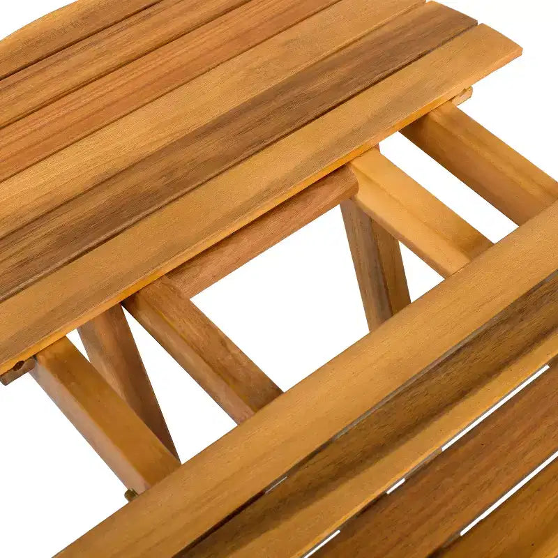Modern Foldable Side Table Adjustable (17.75-27.6 inches) Side Table Rosewood Side Table (Teak Finish), Suitable for Sofa Tray, Nightstand