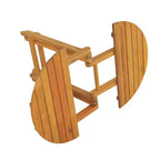 Moderno tavolino pieghevole regolabile (45-70 cm) in palissandro (finitura in teak), adatto come vassoio per divano, comodino
