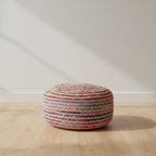 Mattise Boho Contemporary Round Large Pouf