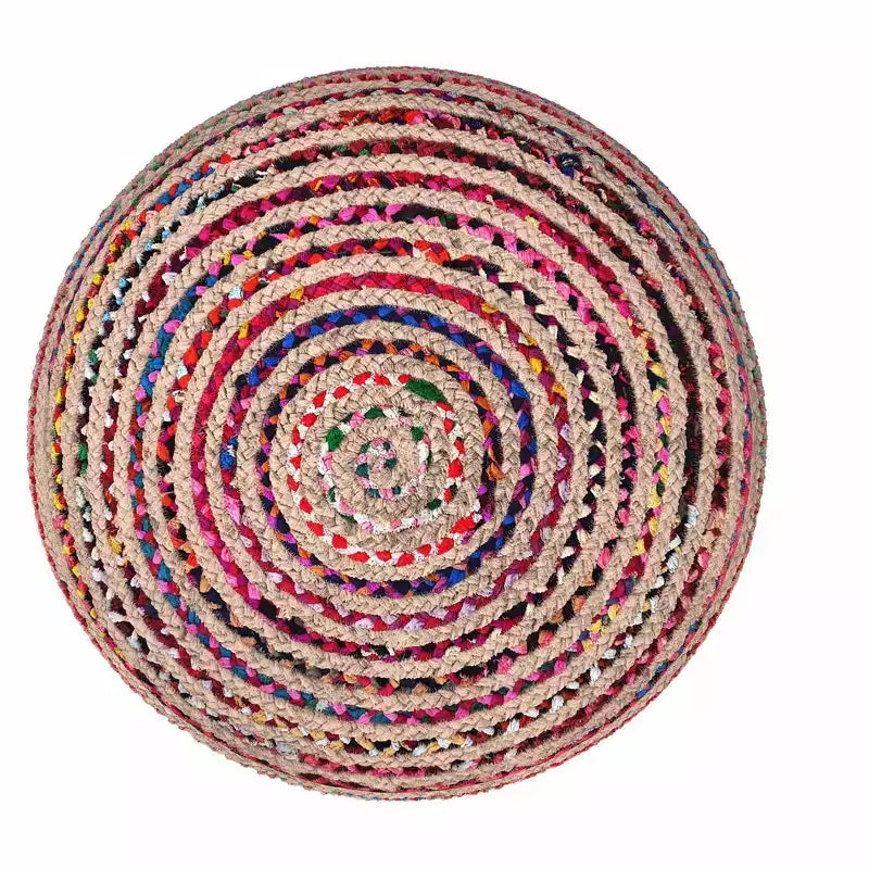 Mattise Boho Contemporary Round Large Pouf