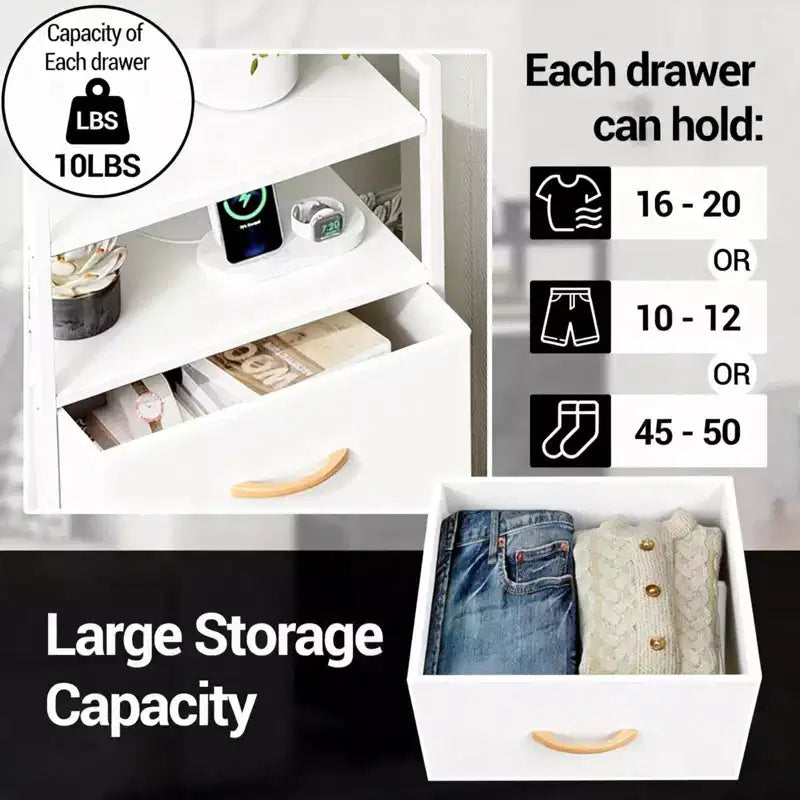 4-Drawer Fabric Storage Cabinet with Open Shelf (41x29x83.5cm) Versatile Chest for Bedroom, Kids' Room, Dorm, Living Room & Entryway