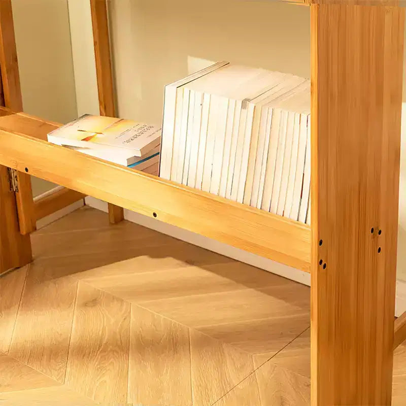 Folding Desk Space Saving Computer Table End Table for Small Spaces Home Office Bedroom Dorm Natural, Brown, 32.68*21.26*29.92