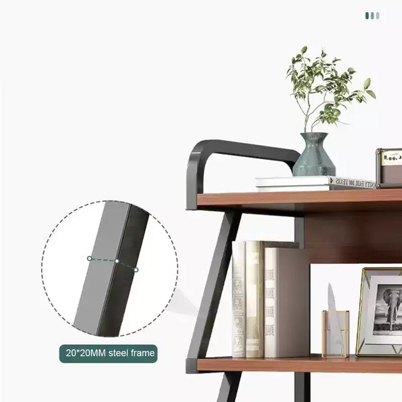 3 Tier Printer Stand on Wheels,Mobile Printer Table with Storage Shelf, Rolling Printer Cart with Wheels for Office Home Office Use