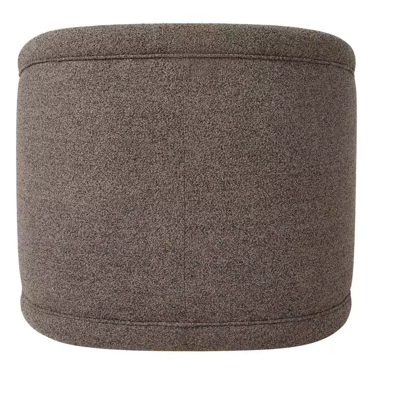 Modern Boucl Swivel Chair with Solid Wood Base