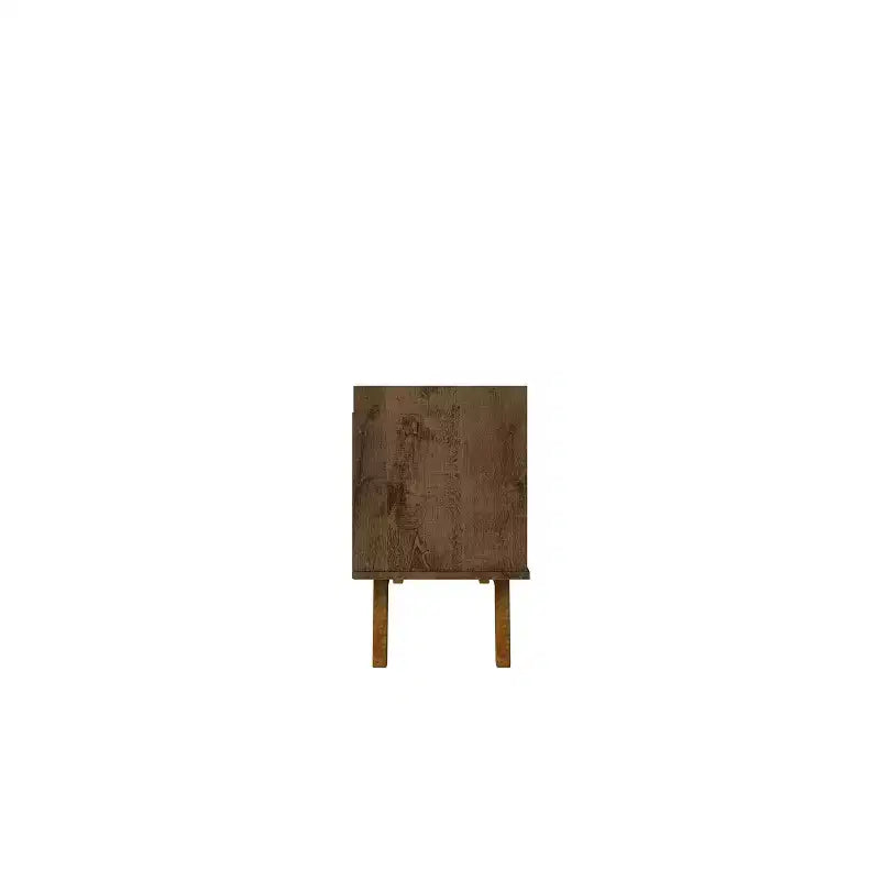 Mid-Century Modern 4 Shelf TV Stand for TVs up to 55" Rustic Brown -