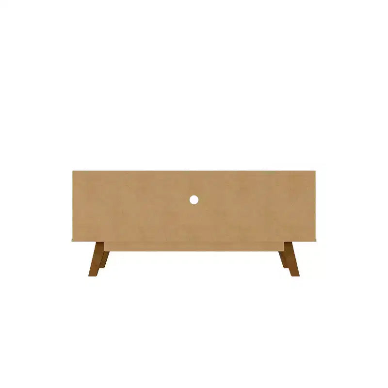 Mid-Century Modern 4 Shelf TV Stand for TVs up to 55" Rustic Brown -