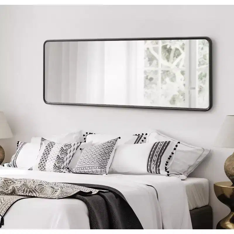 Framed Radius Rectangle Wall Mirror