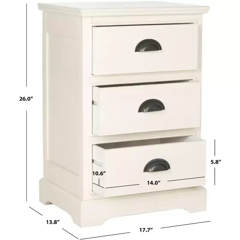 3 Drawer Side Table - AMH5717 - Couture