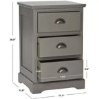 Comodino a 3 cassetti - AMH5717 - Couture
