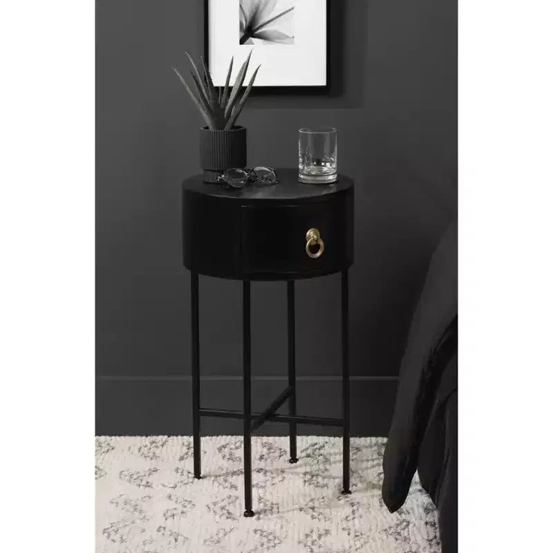Glam Round Side Table