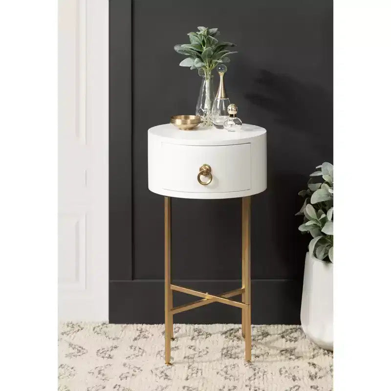 Glam Round Side Table