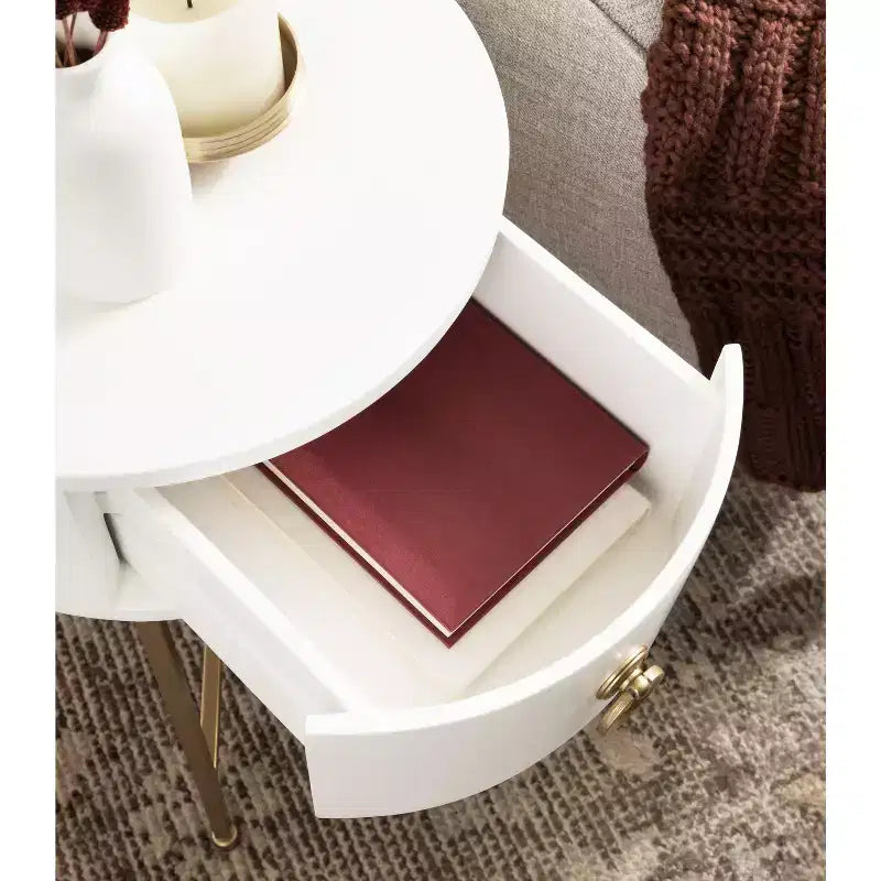 Glam Round Side Table