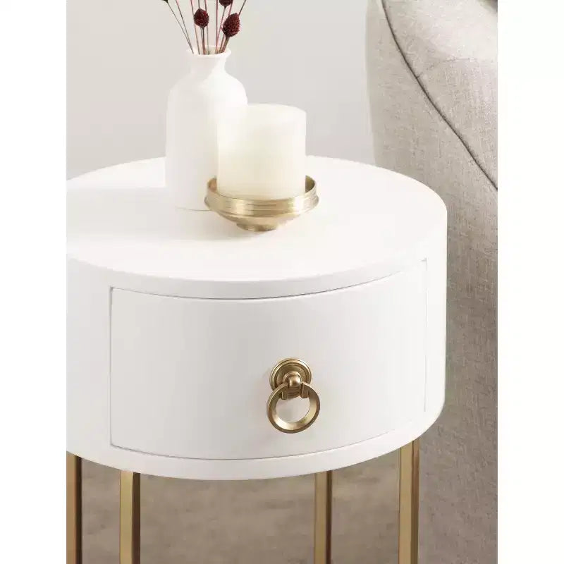Glam Round Side Table