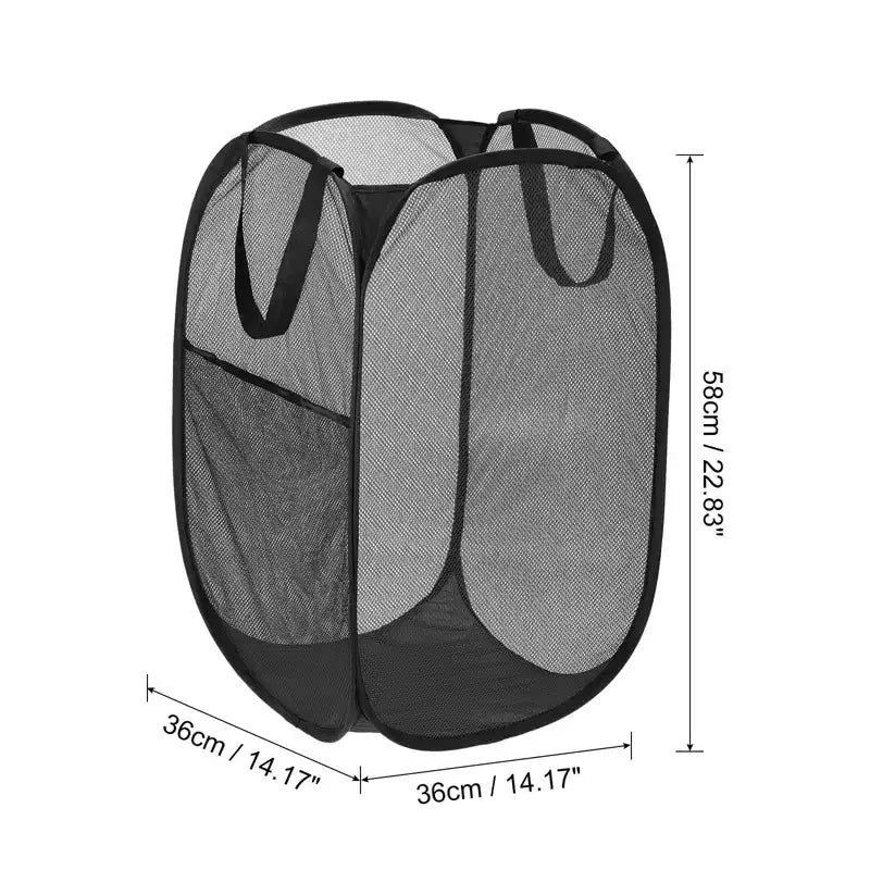 Mesh Collapsible Laundry Baskets Hamper