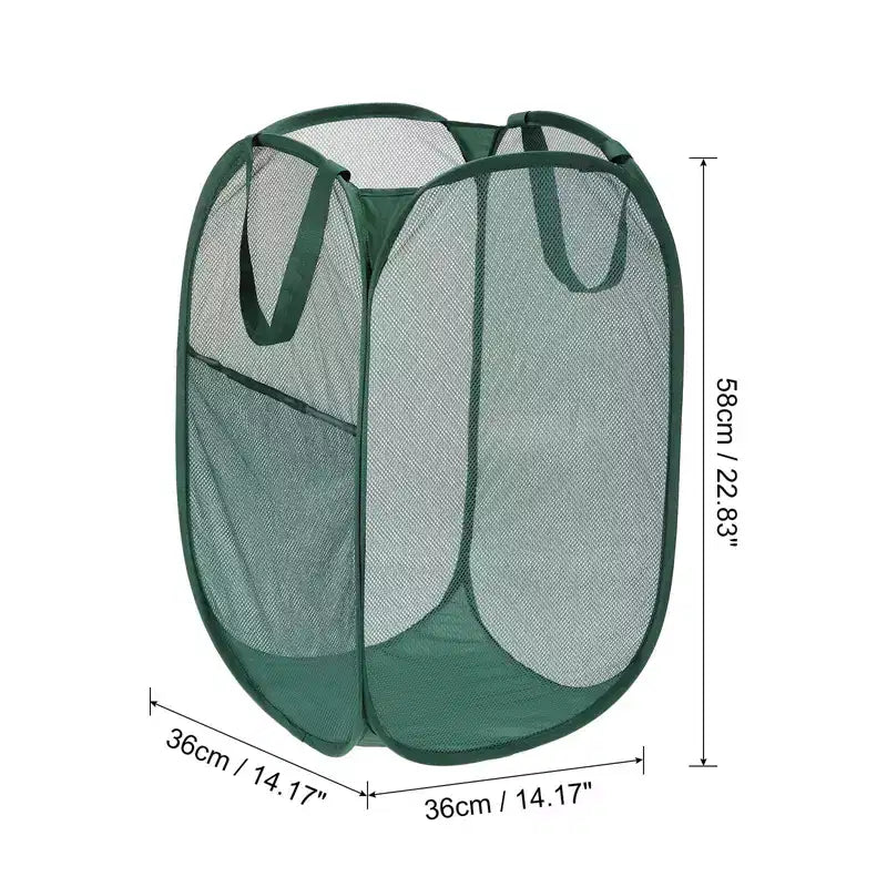 Mesh Collapsible Laundry Baskets Hamper