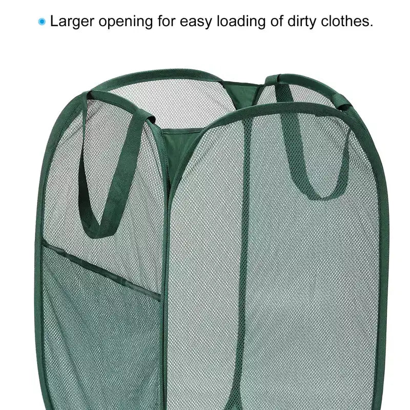 Mesh Collapsible Laundry Baskets Hamper
