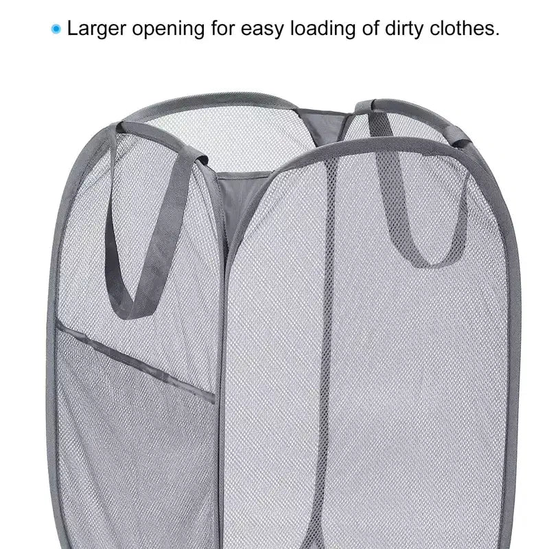 Mesh Collapsible Laundry Baskets Hamper