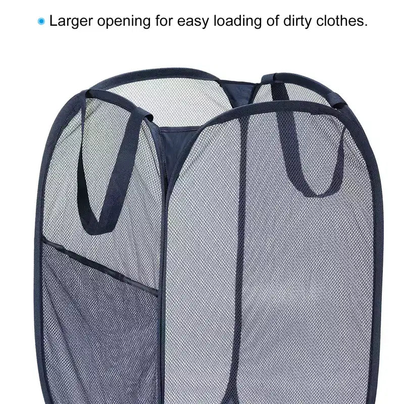 Mesh Collapsible Laundry Baskets Hamper
