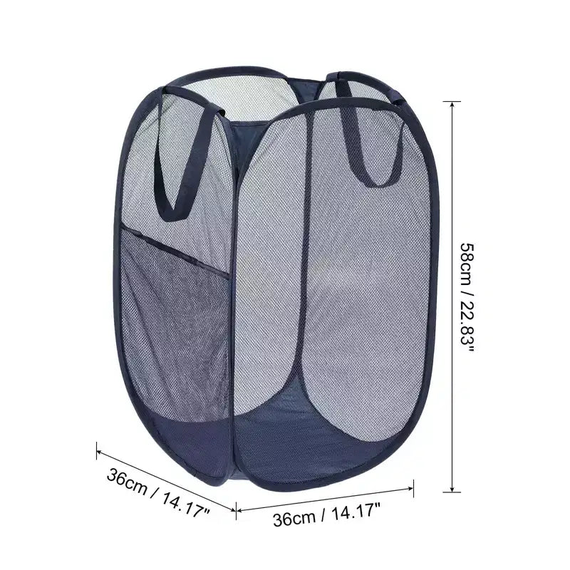 Mesh Collapsible Laundry Baskets Hamper