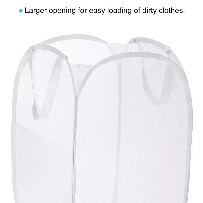 Mesh Collapsible Laundry Baskets Hamper