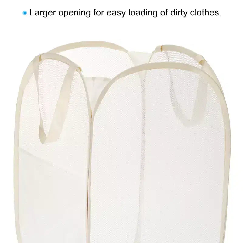 Mesh Collapsible Laundry Baskets Hamper