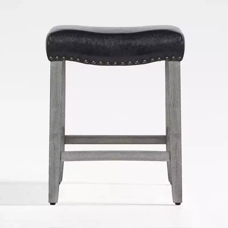 24 Upholstered Saddle Seat Counter Stool